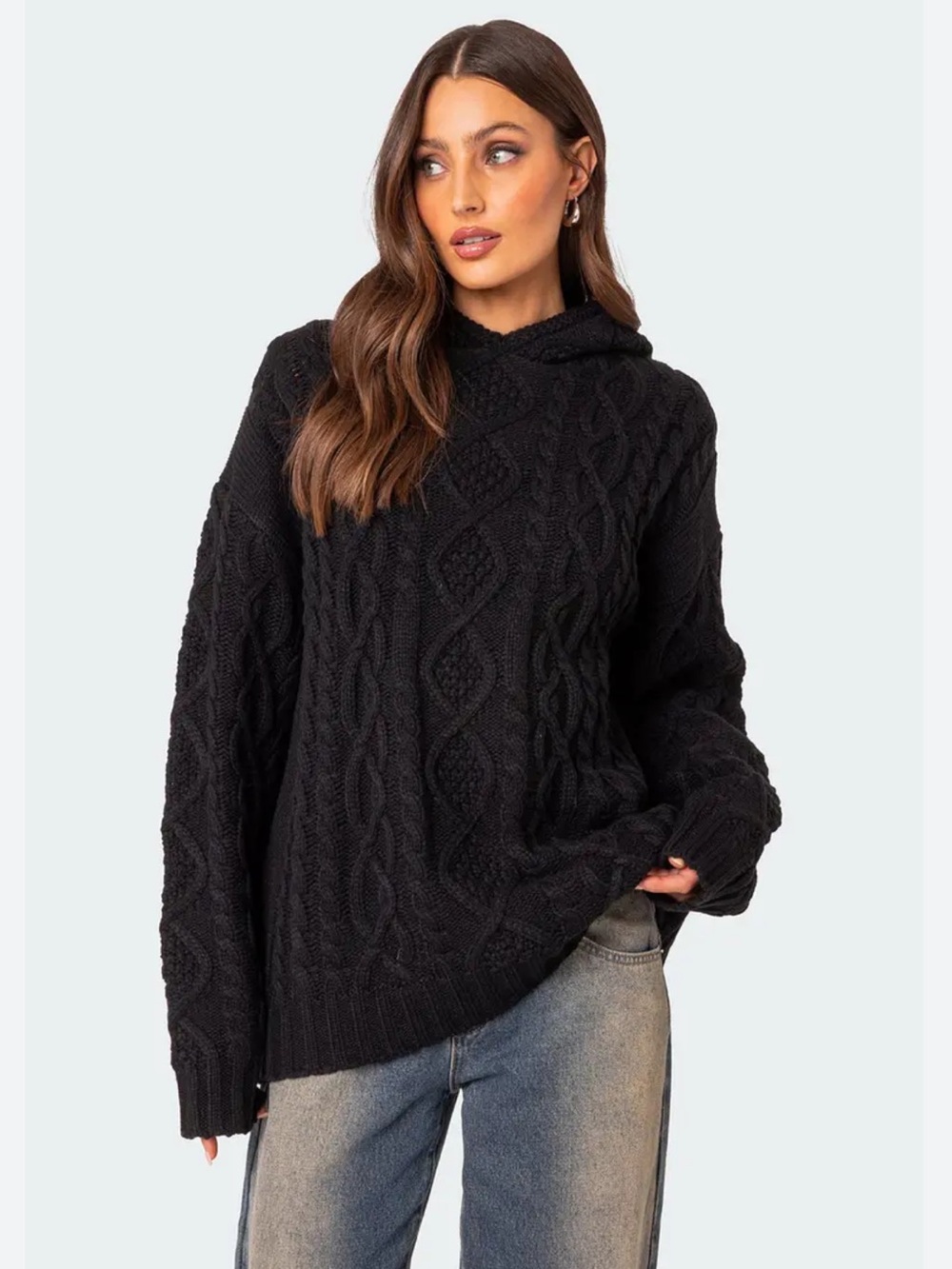 Odd Molly Black Knit Cowl Neck Sweater - Picture 8 of 8